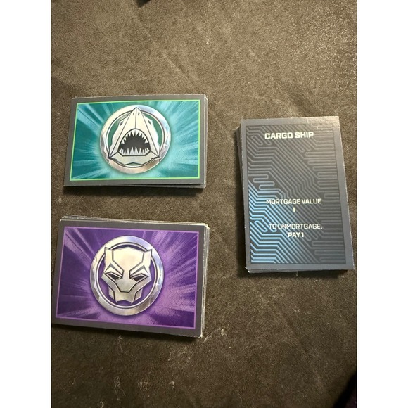 Monopoly Other - Monopoly Avengers Edition Replacement Property Cards Marvel‎ Black Panther Shark
